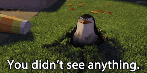 Animated Penguin from Madagascar movie Hiding